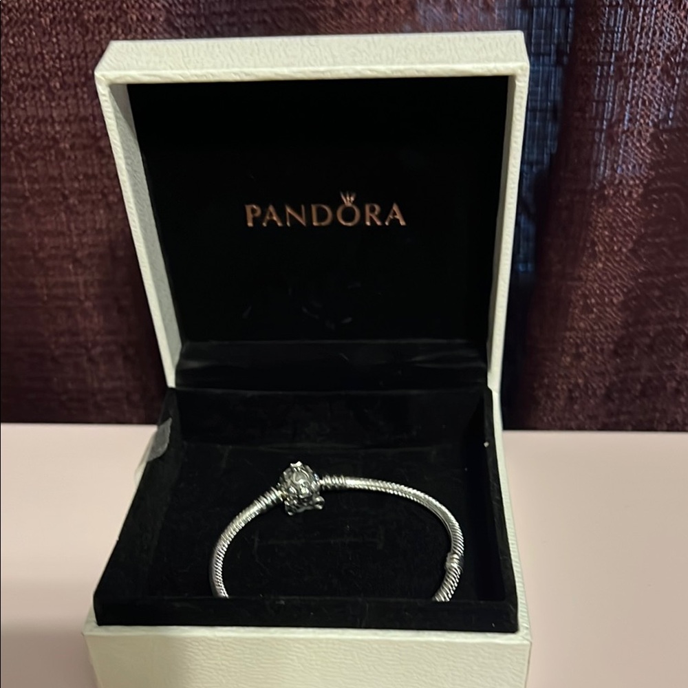 Pandora Silver Bracelet with Clear Stone